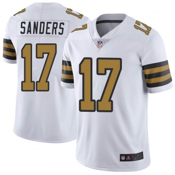 Men's New Orleans Saints #17 Emmanuel Sanders White Color Rush Limited Stitched NFL Jersey